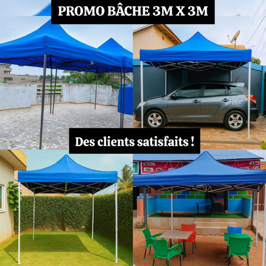 FBTD-Promo Bâche Tente 3m x 3m pour 24H