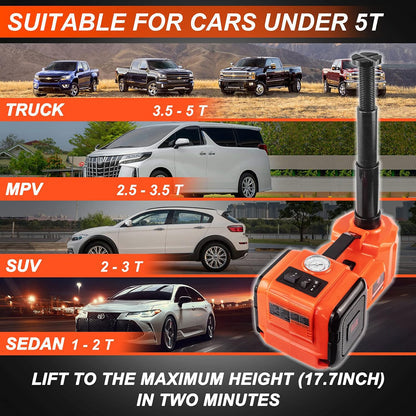 Tik - tchd - Kit d'urgence essentiels pour la réparation automobile🛠️ - Cric hydraulique électrique 12V pour voitures