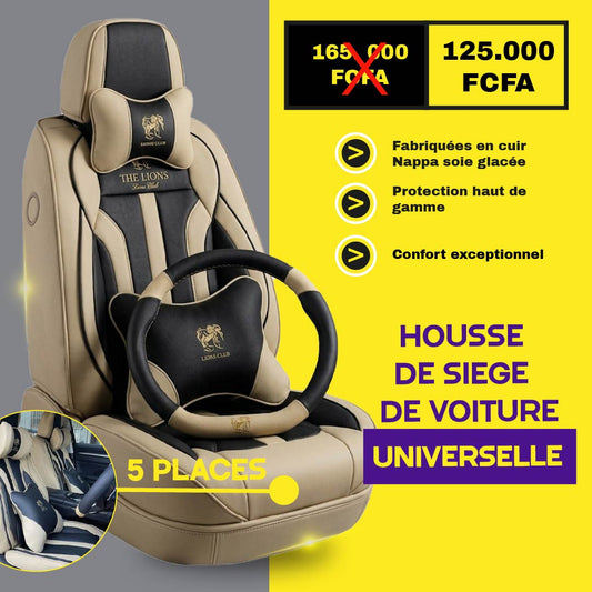 Tik-sndk - Housses de Siège Universelles 5 Places en Cuir