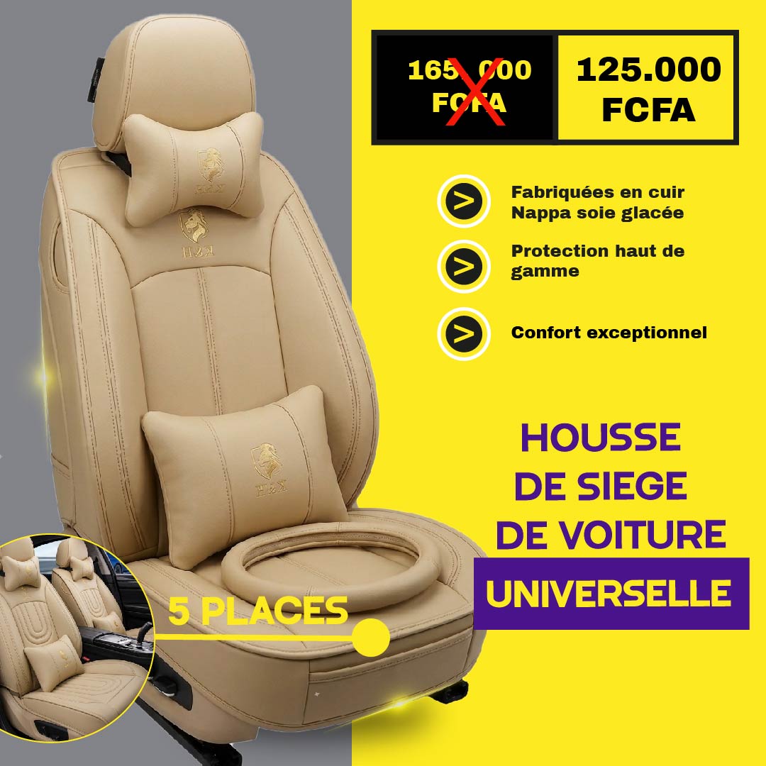 Tik-sndk - Housses de Siège Universelles 5 Places en Cuir