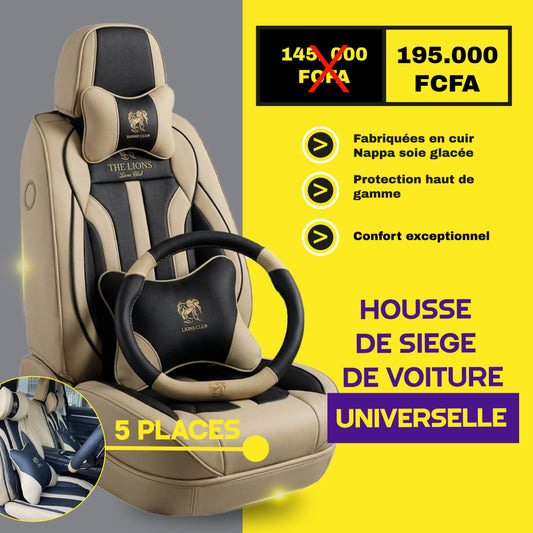 FB-brazz - Housses de Siège Universelles 5 Places en Cuir