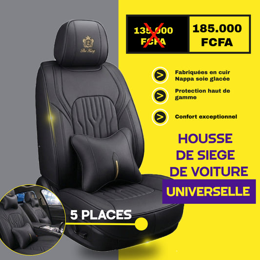 Tik -brazz - Housses de Siège Universelles 5 Places en Cuir