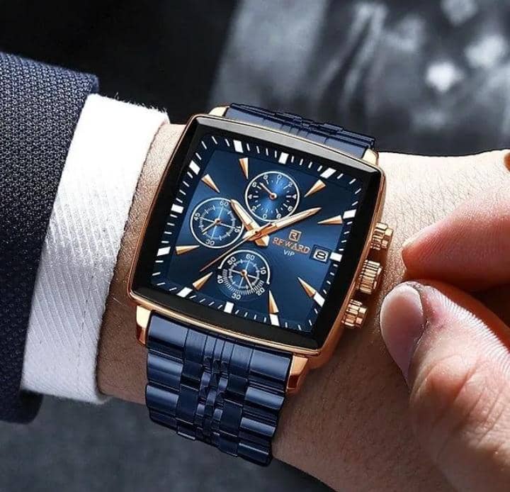 Poedagar Montre Ronde pour Hommes en Acier Inoxydable - Collection Élégance et Fonctionnalité