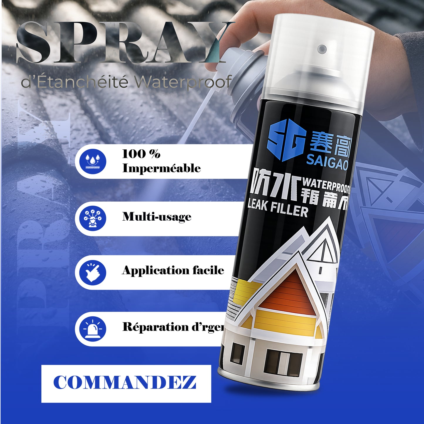 Spray d’Étanchéité Waterproof
