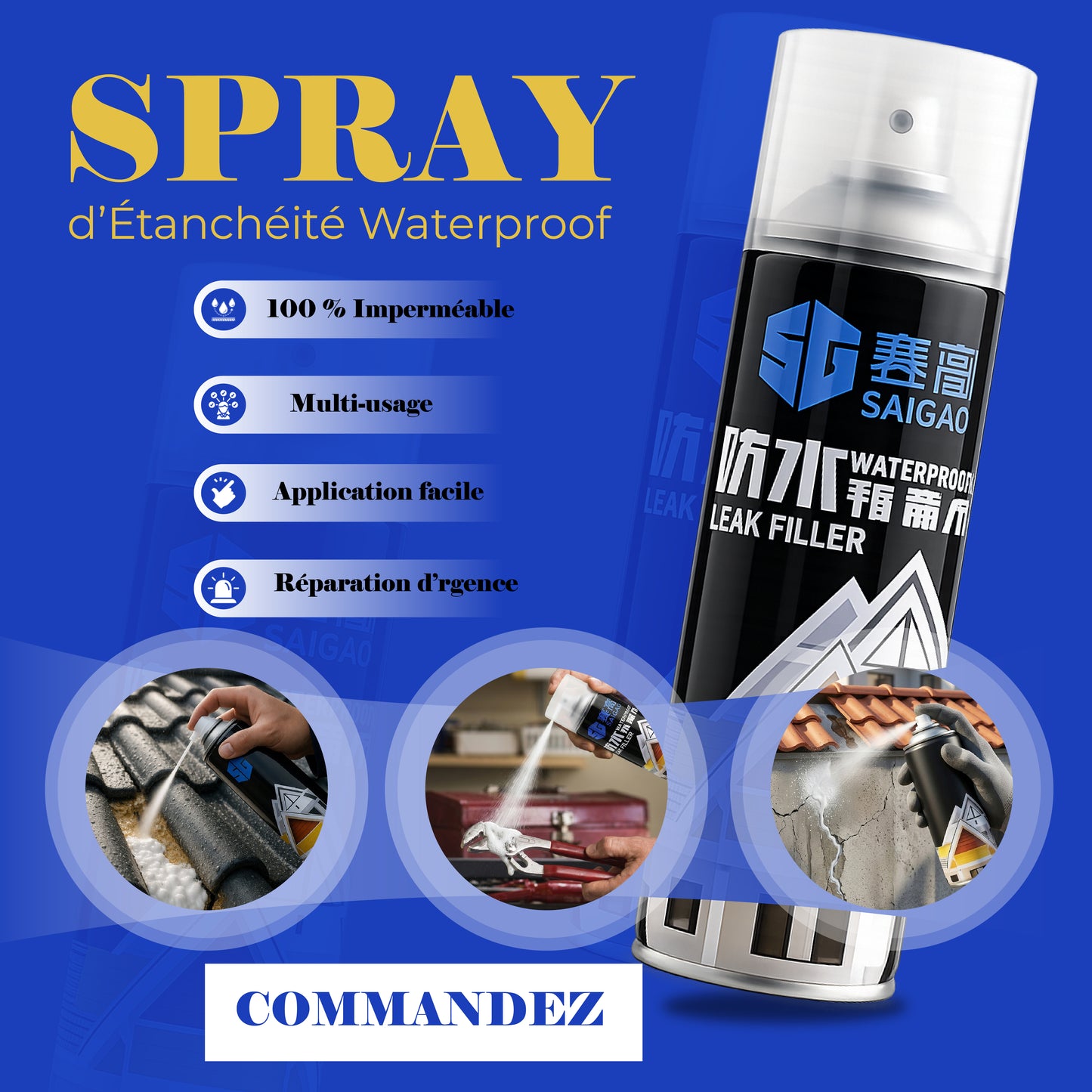 Spray d’Étanchéité Waterproof