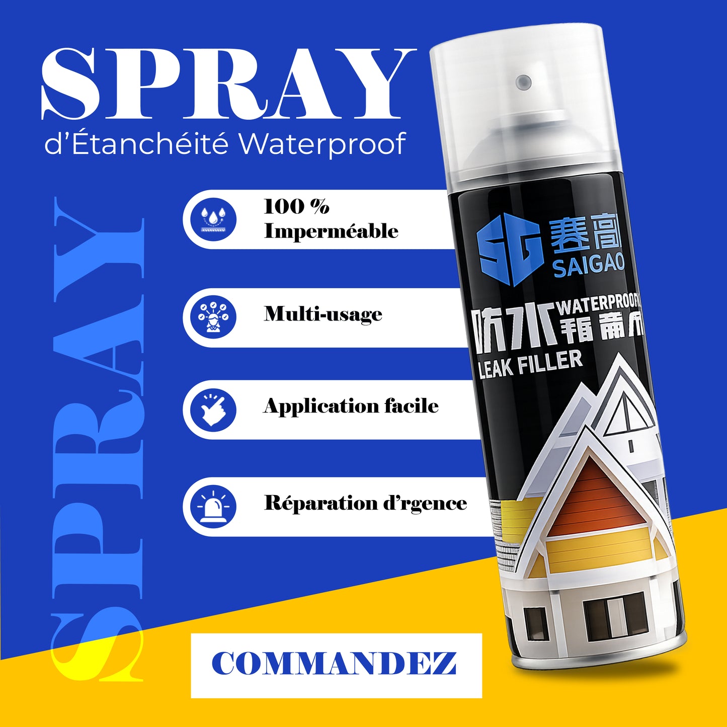 Spray d’Étanchéité Waterproof