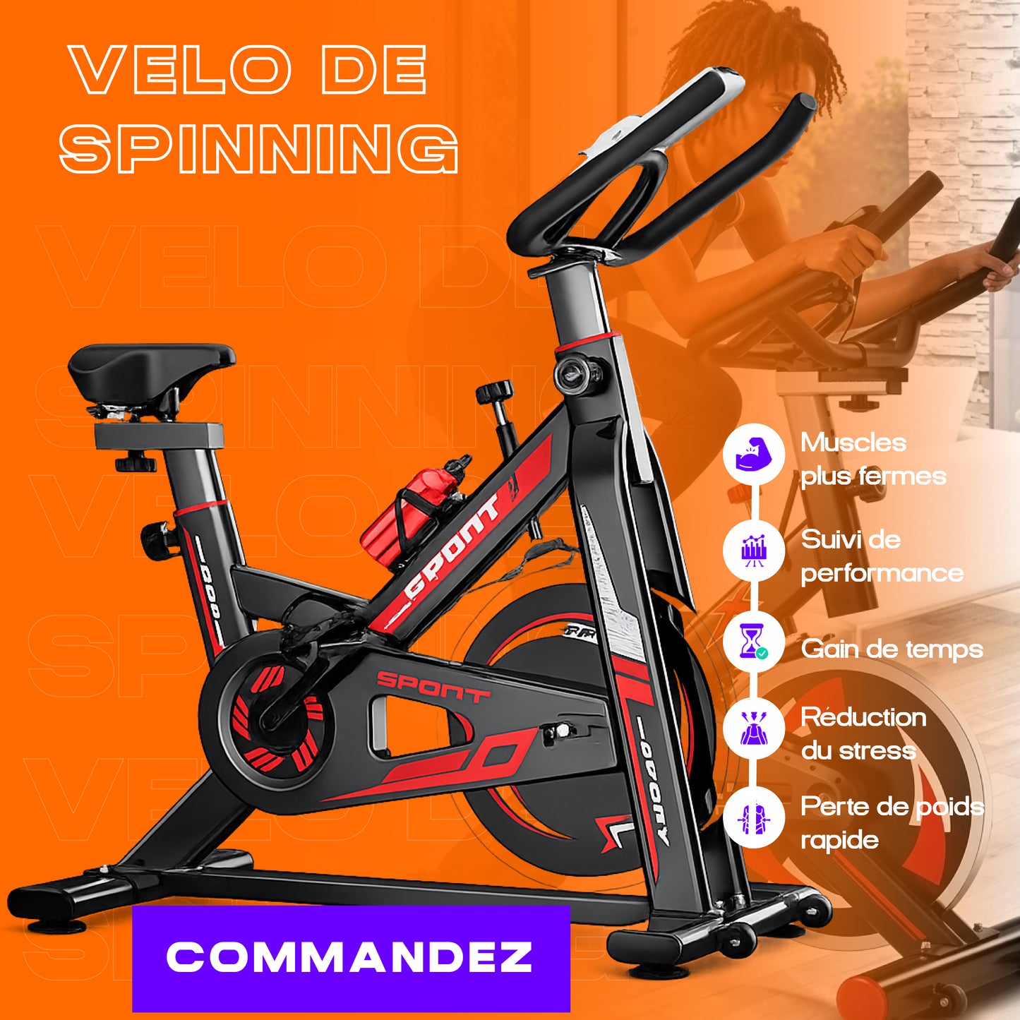 FBTD-Vélo de Spinning Maison BEST