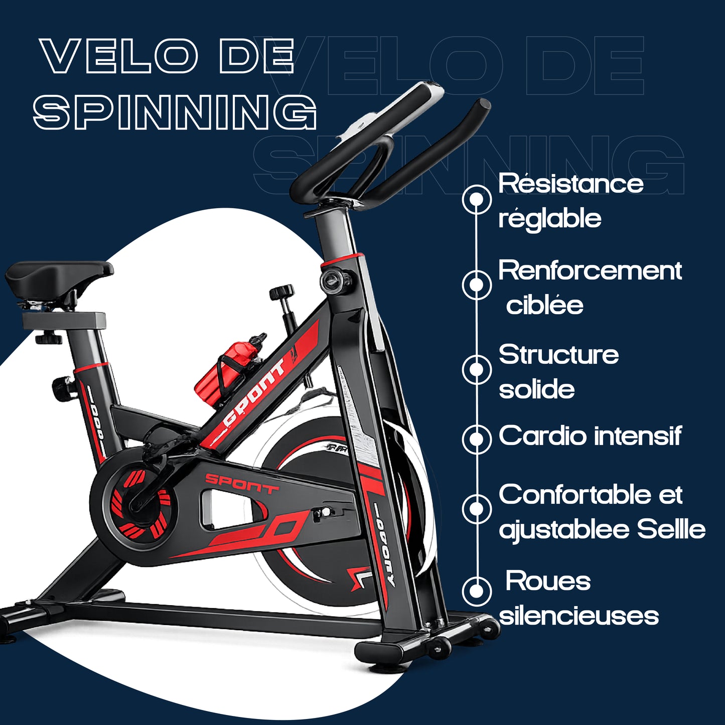 FBTD-Vélo de Spinning Maison BEST